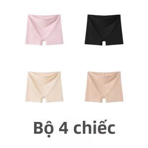 MiiOW | Quần an toàn Ice Silk cho nữ Quần lót hai trong một Quần đùi cạp vừa mùa hè Quần lót cotton mỏng kháng khuẩn