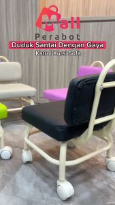 Mall Perabot | Kursi Sofa Mini | Bangku Mini Jongkok Katrol Roda Putar 360 Derajat