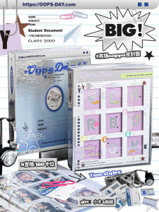 OOPSDAY บันทึกการ์ดเก้าช่องสำหรับเก็บภาพถ่ายแบบพกพา อัพเดตใหม่ บันทึกการ์ดแฟชั่นอินส์สไตล์ไฮไลต์สำหรับแฟนคลับ