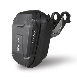 【Free Shipping】 Electric Scooter Handlebar Bag - WILD MAN MTB Phone Pouch for Cyclists Waterproof Design for All Weather Conditions
