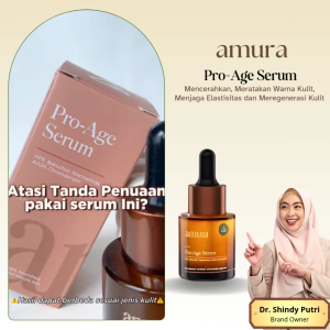 Amura Pro-Age Serum - Mengurangi Tanda Penuaan Mencerahkan Meregenerasi Kulit