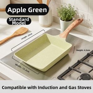 JEETEE | Square Non-stick Thick Omelette Stone Flat Pan