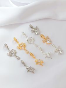 14K Gold Plated Butterfly Starburst Pendant Handmade DIY Bracelet Necklace Jewelry Accessories Material Loose Beads Color Preservation