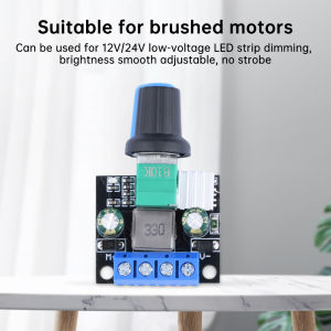 DC12V 24V PWM Motor Speed Controller LED Dimmer B10K Potentiometer Knob For Brush Motor Brushless Motor LED Light Strip