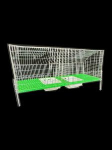 Doubled Pen Enclosure Thickened And Enlarged Rabbit Cage for Breeding And Fattening Rabbit Pairing Breeding Pen Rabbit Hutch