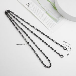 YUESIHUI | Fine Chain Shoulder Strap for Crossbody Bag Black Metal