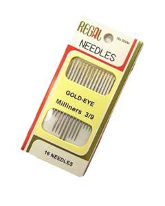 Regaj | Hand Needle 16 pieces Packed Gold-Eye Big-Eye 3/9 Stailess Steel Multi-function Needles by LaSuerteApparel