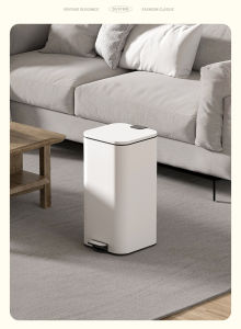 Climber Stainless Steel Step Pedal Trash Can with Inner Bucket and Lid 12L Garbage Bin