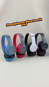 P47 Headphone Bluetooth Gaming Wireless Earphone Sport Murah Over Ear Headset Bando Bass