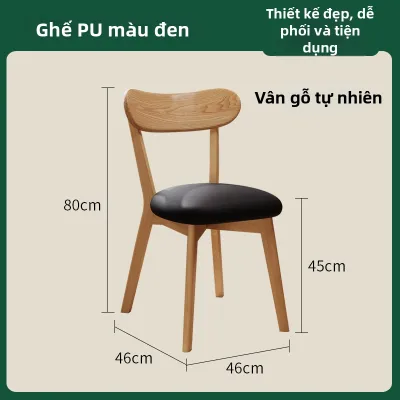 MU FENG ZHI NAN | Ghế Ăn Zen Cổ Điển Gỗ Có Đệm Lưng