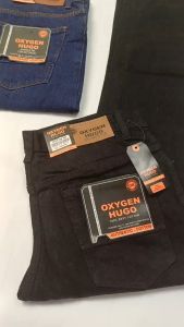 Celana Panjang Pria OXYGEN HUGO Bahan Jeans Premium Tebal Terbaru