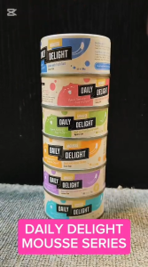[FREE GIFT/ Bundle of 24 Cans] Daily Delight Grain Free Mousse Wet Cat Food 70g | Cat Wet Food | for Cats
