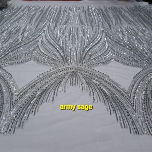 (COD) Bahan kain tulle korea full payet jepang mewah/tille payet srowci 2tone warna