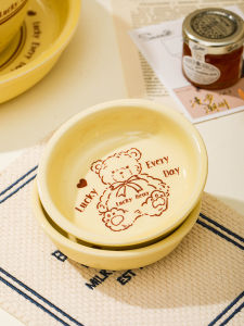 Đĩa Đựng Gia Vị Nhỏ Bằng Gốm Sứ Hình Tròn Họa Tiết Hoạt Hình Trung Quốc Dùng Trong Gia Đình Đĩa Đựng Gia Vị Nhỏ Dễ Thương