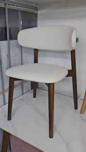 Flexidesignx NELUNA Dining Chair Set+Sintered Stone TableSolid Wood Frame Japandi Style Dining Set