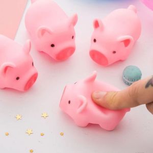 Mini Rubber Bath Pig Float Pigs Mini Rubber Pigs Bulk Rubber Piggy Bath Toys for Pig Themed Baby Shower Birthday Party Favors Nud