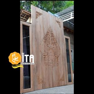QITA Q-0005 Pintu Gebyok Ukir Jepara Jati Premium (MINIMALIS STYLE)
