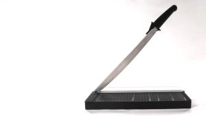 Officom S-101 Paper Cutter Trimmer A4 Size Guillotine Type Compact Self Sharpened Blade with Corner Trimmer for Paper