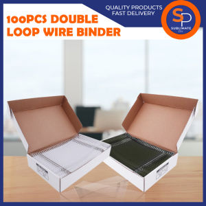 Double Loop Wire Binding Metal 34 Holes A4 Size 100pcs/Pack Wire Binding  White/Black (7.9mm/12.7mm) Metal Binding Rings Papier A4 4 Awg Wire - Lazada