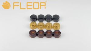 FLEOR | FLEOR 4PCS 24 Fine Splines Knobs LP Electric Guitar Speed Control Knobs 24-Tooth Guitar Parts