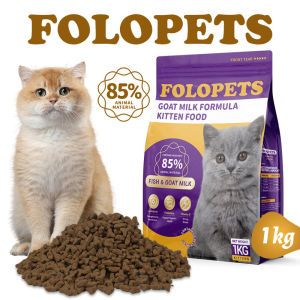 FOLOPETS Kitten Cat Dry Food Chicken Fish Goat Milk Flavor 1kg