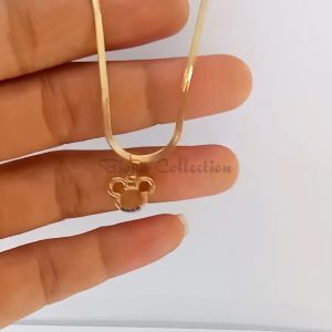 Kalung tianium anak perempuan 35 cm 5-10 th model gepeng Gold plus liontin miki tahan karat dan tidak luntur model terbaru dan kekinian #Titanium #kalunganak #antikarat #antiluntur #viral #perhiasananak #cincinanak #berlapisemas #xuping #setperhiasan