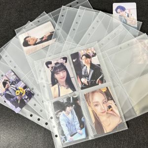 10Pcs A5 Photo Album Binder Sleeves 1P 2P 4P Photo Album Binder Refill Inner Cards Photocard Refill Bags Pocket Instax Name Card