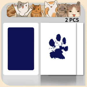Pet Dog And Cat Paw Print Ink Set Pad Safe Non Toxic Baby Handprints Wash Free Easy Clean DIY Footprints Pet Souvenirs Top Rated