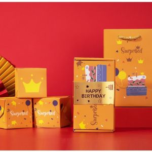 1Pack Valentines Gift Box DIY Folding Paper Boxs Money Pop Up Birthday Wedding Surprise Bounce Boxs Explosion Red Envelope Box