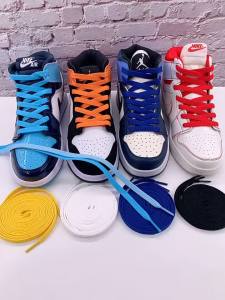 Suitable for Shoelaces 1 Basketball Shoes 1 Air Force No. 1 High-Low Top Board Shoes Men and Women Flat White Shoelace