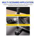 KWS-MX23 Multi-function USB Tester DC 4-30V 0-8A Voltmeter Ammeter Power Meter 1.06’ IPS Display Support USB2.0 Fast Charging. 