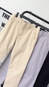 Quần dài nam BAMI HOME vải kaki Form quần tây ống suông QK10