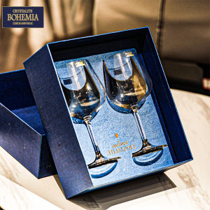 Czech Import Bohemia High-Grade Crystal Glass Burgundy Wine Glass High Leg Champagne Cup Gift Set