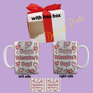 Valentines Theme Mug - gift idea for valentines day drinkware washable