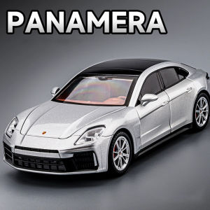 1:24 Panamera Lambor URUS Alloy Sports Car Model Diecast Toys Front Wheel Steering Sound Light Pull Back Vehice Desktop Ornament