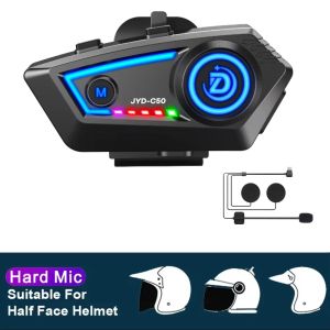 kebidumei | KEBIDUMEI Mũ Bảo Hiểm Xe Máy Tai Nghe Bluetooth BT5.4 Điều Khiển Bằng Giọng Nói Âm Thanh Nổi Cuộc Gọi Rảnh Tay Giảm Tiếng Ồn Chống Nước Với Ánh Sáng Xung Quanh Cho Mũ Bảo Hiểm Nửa Đầu
