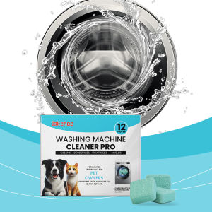 Jakehoe Washing Machine Cleaner Tablets Formulated for Pet Owners Easily Removes Residue Grime and Odors