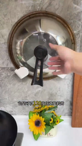 Suction Cup Rotary Pot Cover Rack Lid Organizer Heavy Duty Adjustable Wall Mounted Kitchen Storage Holder Rack