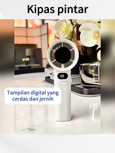{ NY ACC } M11 Kipas Angin Mini Genggam Portable High Speed Mini Fan Adjustable Super Strong Wind with Smart LED Display