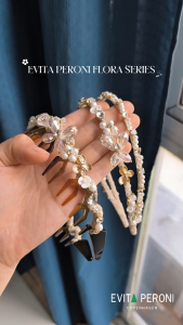 EVITA PERONI | Flora Double Headband | Female Headband | High Quality Headband