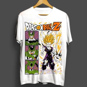 Bandai | Dragon Ball Z Men Women Son Goku Vegeta Print T-shirt Cotton Clothes Funny Short Sleeve Harajuku Tee Shirt New Arrival T-Shirts