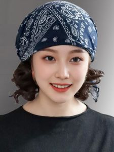Elegant Thin Hairband Cap Scarf Headwear Spring Autumn Womens Style 2026 New Fashion Hair Covering Headscarf Hat