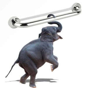 Bathroom Tub Toilet 304 Stainless Steel Handrail Grab Bar Shower Safety Support Handle Towel Rack For Bathroom Wall Mounted30cm/40cm/50cm/60cm/70cm/80cm/100cm/120cm (With Free Gift )