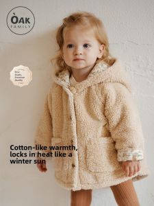 OAK FAMILY | Thick and Warm Baby Lamb Fleece Jacket Hooded