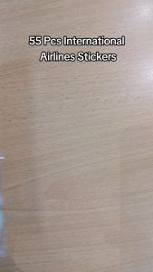 55 pcs International airlines Logo vinyl decal graffiti stickers laptop waterproof no repeat stickers