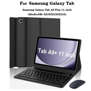 Keyboard Case for Samsung Galaxy Tab A9 Plus 11 InchFor Samsung Tab A9+ 11 inch Tablet Case with Pencil Slot Bluetooth Keyboard
