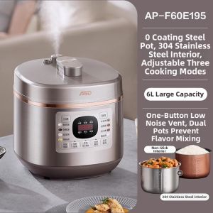 ASD | Smart 5L Zero-coating Electric Pressure Cooker
