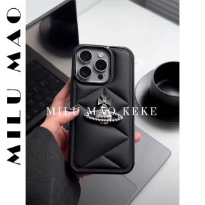 Ốp Lưng Điện Thoại Hình Học Đơn Giản Màu Trắng Cho Apple 15promax Phong Cách Ins Ốp Lưng Điện Thoại Di Động Chống Rơi Bền Bỉ