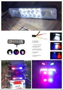 ไฟสปอตไลท์ 54W รุ่นไฟข้างแดง/น้ำเงิน (รุ่น: เปล่า/ดำ) ราคาต่อดูในระดับ ฿599