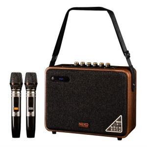Loa di động Neko NK01 Pro kèm 2 micro không dây nhỏ gọn karaoke hay chính hãng Neko